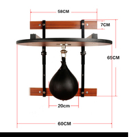 Einstellbare Plattform Vibration Optimieren Sie das Rebound Reflex Ball Set Hochleistungs-Speed Bag Boxing Kit aus Leder mit Wand halterung