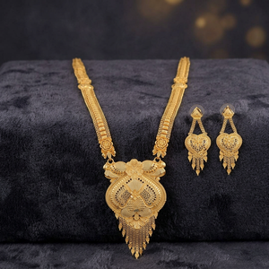Joyería chapada en oro 14K 18K 24K de moda al por mayor, formando joyería larga, joyería india de diseño floral, joyería llena de oro de latón - Product Image 3
