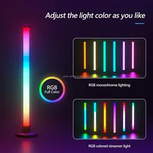 แถบไฟ LED อัจฉริยะ RGBIC สีเมจิกแสงโดยรอบนักเล่นเกมโคมไฟตั้งโต๊ะคอมพิวเตอร์ไฟตั้งโต๊ะจังหวะรถกระบะเปิดใช้งานเสียง