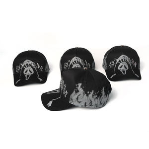 EN STOCK Casquette de baseball 5 panneaux Barbas Hat Qualité Originale avec écusson métallique étoile et broderie, ornée de strass - Product Image 5