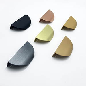 Aluminium Furniture Edge <strong>Pull</strong> Profile Handle for Kitchen Cabinet Dresser Modern Customizable Size &amp; Color Concealed Handles - Product Image 6
