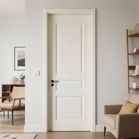 Portes intérieures en bois au design moderne, portes en bois massif pour résidences haut de gamme