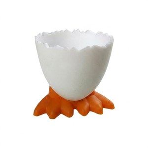 <b>Easter</b> Custom Logo Eco-Friendly PP Plain White Poached Egg <b>Cup</b> Holder - Product Image 1