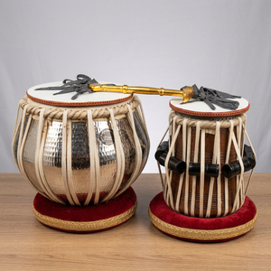 Tabla de Latón Modelo Tableware con Baqueta Plateada, Pulida, Artículo de Colección Lord LV701420 - Product Image 3
