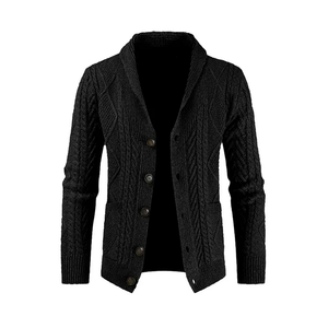 ที่กําหนดเอง OEM ฤดูใบไม้ผลิด้านหน้าเปิดแฟชั่นใหม่ลําลองแขนยาวขนาดใหญ่สีถักเสื้อสเวตเตอร์ถักผู้ชายจากบังคลาเทศ - Product Image 3