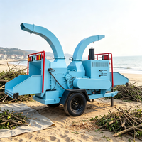 Broyeur de bois à moteur diesel pour unité mobile de broyage de branches et de palettes