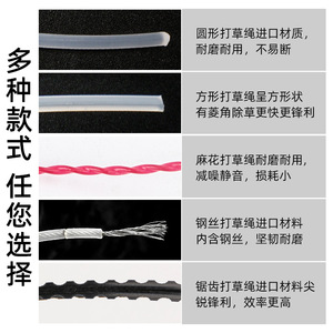 Lawn Mower Grass Cutting Rope Steel <b>Wire</b> Twist Saw Teeth Nylon Rope For <b>Brush</b> Cutter Mowing Accessories - Product Image 3