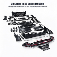 Kit carrosserie complet pour Toyota Alphard Vellfire Série 30 2015-2021 Style LM500h Pare-chocs avant et arrière Jupes latérales Calandre Phares