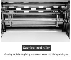 Small Stainless Steel Croissant Tart <b>Maker</b> Desktop Foldable Baking Dough Sheeter Roller Machine - Product Image 5