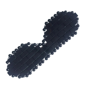 Factory Wholesale Hand-woven Natural Obsidian Small Gemstone Eye Cover Cooling Eye Mask Cold Therapy to Eliminate Eye Puffiness - Product Image 1