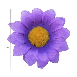 Fleur artificielle de tournesol en soie rouge de 6,5 cm pour la décoration de la maison, accessoires de mariage, style nordique - Product Image 5