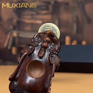 Muxiang Hand Carved Briarwood Pipe Pixiu Design Solid Wood Tobacco Pipe For Men - Product Image 3