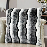 Luxus bedruckte High Pile Fur Home Decor Kissen dekorative Kissen bezug für Wohnzimmer
