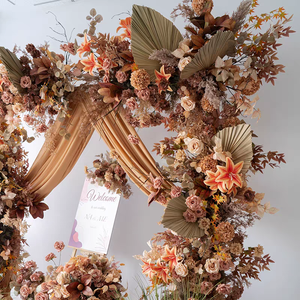 Bébé sexe révéler fête mariées automne Floral centres de table pampa fleur Arrangement mariage décoration toile de fond pour la scène de l'événement - Product Image 3