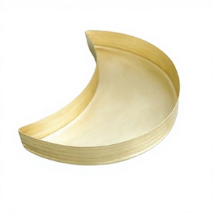 Maravillosa bandeja de metal color dorado para servir dátiles y postres, bandeja para chocolate a precios razonables. - Product Image 1