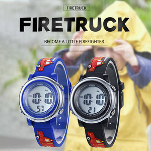 Montre de sport pour enfants Chronomètre numérique avec alarme Design de dessin animé résistant à l'eau - Product Image 2