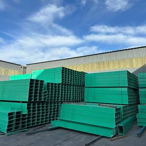 Frp Glasvezel Versterkte Kunststof Trogbrug 100*100 Grote Overspanning Kabel Bescherming Groef Voor Industrieel Gebruik Brandvertragend - Product Image 1