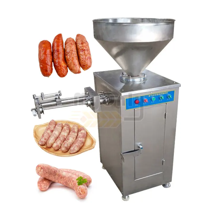 Mortadella-embutidor automático de 2 velocidades, máquina para hacer carne picada y salchichas
