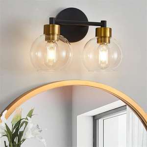 Faros delanteros de <span class=keywords><strong>espejo</strong></span> <span class=keywords><strong>LED</strong></span> modernos, luces de pared para baño, inodoro, lavabo, <span class=keywords><strong>espejo</strong></span> de maquillaje, regulable, blanco cálido - Product Image 1