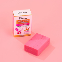 Savon exfoliant éclaircissant Disaar Arbutin Glutathion 100g pour un nettoyage en profondeur, une exfoliation, un éclaircissement des taches et une amélioration de l'aspect de la peau