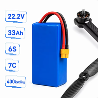 Paket Baterai Lithium Ion 22.2V 33Ah 400Wh/kg untuk Drone UAV Jarak Jauh, Aplikasi Industri UAV, Detektor UAV, VTOL UAV
