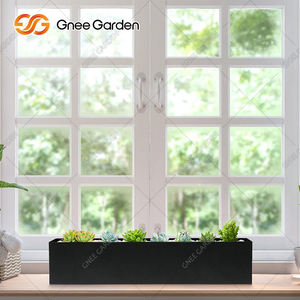 Pot de fleur en acier galvanisé pour jardins sur le toit léger et fonctionnel - Product Image 3