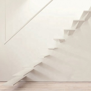 <span class=keywords><strong>Escalera</strong></span> de techo con barandilla de rodadura de acero al carbono Apartamento interior moderno <span class=keywords><strong>Madera</strong></span> maciza/<span class=keywords><strong>roble</strong></span>/vidrio templado laminado/Metal de por vida - Product Image 6