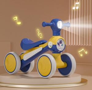 Toptan bebek salıncak araba/çocuk slayt oyuncak araba/4 tekerlekler çocuklar plastik araba slayt scooter araba binmek - Product Image 1