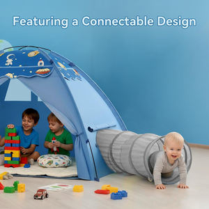 Perfect <b>Kids</b> Gifts <b>Kids</b> <b>Play</b> <b>Tent</b> Space Theme Indoor <b>Tent</b> with Tunnel Port Children <b>Play</b> <b>Tent</b> Indoor - Product Image 4