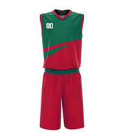 Seragam Basket Tim Berkualitas Premium Baru, Set Seragam Basket Sublimasi Ringan dan Bernapas, OEM Custom