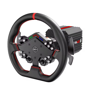 Volant de jeu à entraînement direct PXN VD6, ensemble complet, force de retour de 6 Nm, rotation réglable de 90 à 2700 degrés, base en alliage d'aluminium - Product Image 4