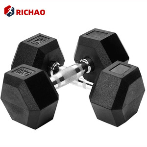 Set di <span class=keywords><strong>Manubri</strong></span> Esagonali Commerciali da 2,3 kg a 45 kg per Palestra Domestica, Pesi Rivestiti in Gomma in Ghisa - Product Image 5