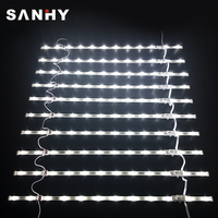 Barre lumineuse en led 220, 2835 V, barre rigide, pour boîte d'éclairage fine, lumière