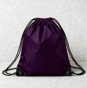 Custom Folding Polyester <b>Drawstring</b> <b>Backpack</b> Bag for Sports Gym Bag - Product Image 1