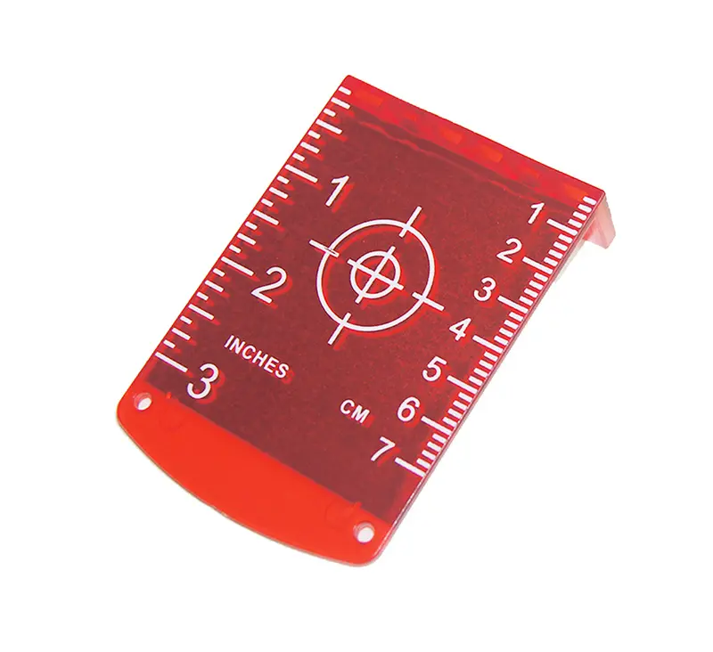 Placa de alvo laser magnética para aplicações de feixe vermelho que aprimora a visibilidade das linhas ou pontos de laser verde