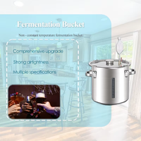 Cuve de Fermentation Conique en Acier Inoxydable pour Vin et Bière, avec Moteur et Composant Central de Pression pour Machines Industrielles