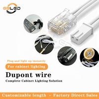 LED strip verlengkabel connector draadloos soldeerloos 5mm 8mm 10mm kale PCB COB kastverlichting plug-in clip connector op maat CE