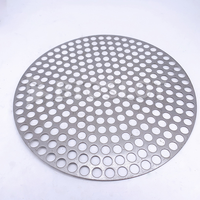 Maille métallique perforée en acier inoxydable 316 résistant à la corrosion, maille métallique perforée ronde triangulaire, panneau perforé