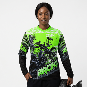 Jersey Personalizado NUEVO para Motocross, Ciclismo, Bicicleta de Montaña, ATV, DH, Carreras, Impreso, Transpirable, 100% Poliéster, Unisex, Largo - Product Image 2