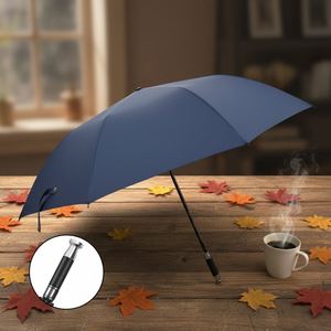Hotsale Uv Protection Luxury Automatic Personalize Golf Double Canopy <b>Umbrella</b> With Custom Logo - Product Image 3