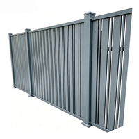 Clôture en aluminium en promotion, installation facile DIY, écran occultant à lattes serrées pour jardin, terrasse, bord de piscine, clôture résidentielle