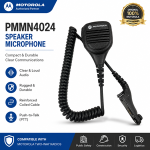 MOTOROLA PMNN4024 Mikrofon Genggam Antarmuka 3.5mm <span class=keywords><strong>Speaker</strong></span> Jarak Jauh untuk DP4801E DP4400E XPR7350E DGP8550E P8668I <span class=keywords><strong>Radio</strong></span> Dua Arah - Product Image 1