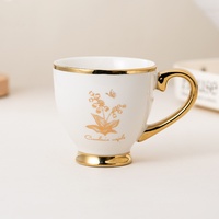 Mug en céramique électroplaqué de luxe créatif pour la maison, le bureau, le thé de l'après-midi, le restaurant, les voyages, le café, un cadeau d'anniversaire