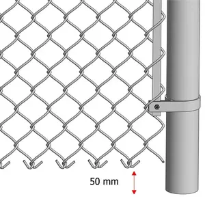 ZHENYU – clôture à maillons de chaîne galvanisée revêtue de pvc, pour terrain de basket-ball, bétail, mouton, poste agricole (fabrication fiable), grossiste