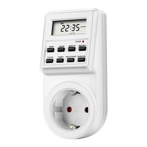 US/EU/<span class=keywords><strong>enchufe</strong></span> de Reino Unido Digital programable semanal de pared eléctricos macho-hembra de alimentación interruptor de temporizador de <span class=keywords><strong>reloj</strong></span> de tiempo - Product Image 2