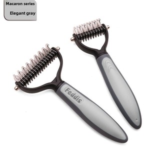 <span class=keywords><strong>Brosse</strong></span> de toilettage pour animaux de compagnie J005, double face, en acier inoxydable, pour chiens et chats - Product Image 4