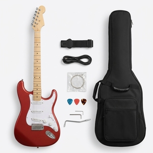 <strong>Stratocaster</strong> Style Electric Guitar Set Solid <strong>Body</strong> 6 String SSS Pickup with Accessories Multi Color - Product Image 1