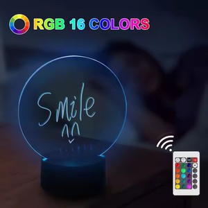 Trong suốt sáng Acrylic Lưu ý Hội Đồng Quản trị xóa được viết bảng tin Bảng Đèn Bàn Ins sáng tạo máy tính để bàn ánh sáng ban đêm ghi nhớ nhắc nhở - Product Image 2