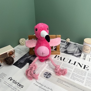 Juguete Dispensador de Golosinas para Perros con Forma de Loro, Peluche con Sonido y Orificios para Golosinas, Juguete Masticable - Product Image 3
