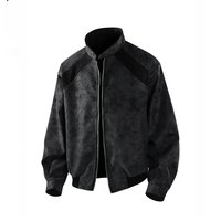Nouvelle veste bomber zippée ample de style américain pour homme, collection Printemps/Automne 2026, taille européenne, polyvalente, style streetwear et vêtement de travail